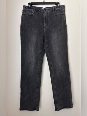 Zoe Kratzmann Straight Leg Jeans Size 2 (US 8) Black Wash Stretch